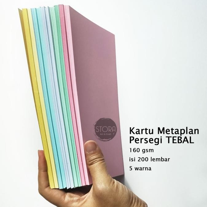 

Sale Kartu Metaplan 160 Gsm 200 Lbr 5 Warna Kotak Persegi - Meta Plan