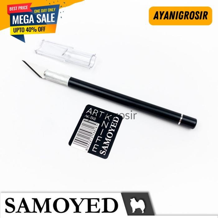 

CUCI GUDANG PISAU SENI / PEN-TYPE ART / CRAFT KNIFE / CUTTER SAMOYED AK-EX8 BY AYANI GROSIR !!