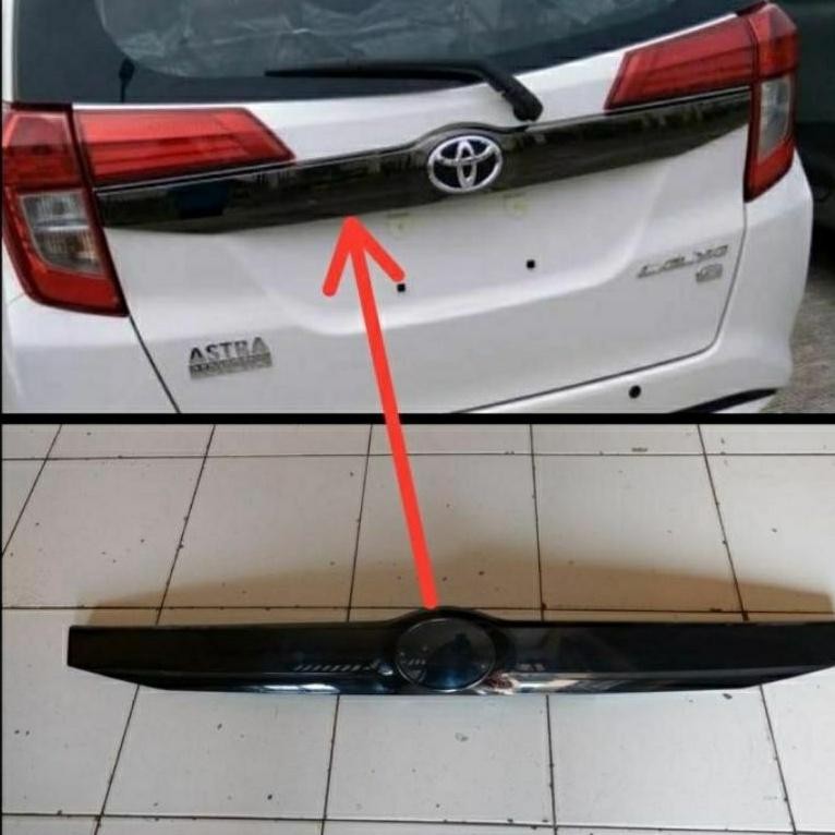 Trunklid Belakang Calya Sigra Facelift Original Black Crhome Original