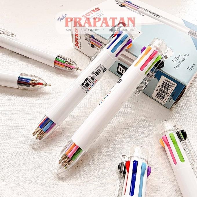 

Premium Quality Joyko BP-384 Octaco 8 Colors Ball Pen 0.7mm | Ballpoint | Pulpen Pena