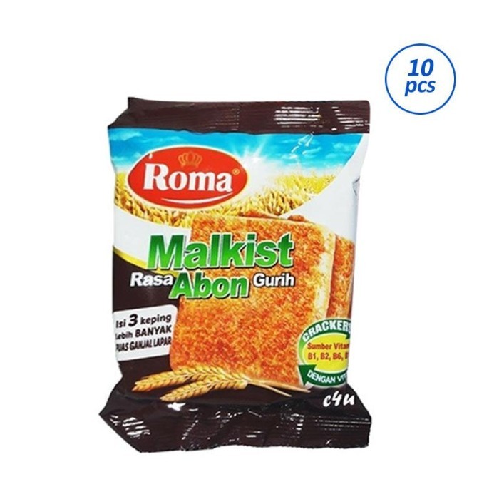 

TERMURAH Roma Malkist Rasa Abon Biskuit [27gr/10pcs/renceng]