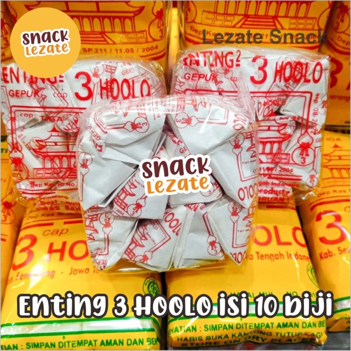 

CUCI GUDANG Enting Gepuk Cap Klenteng 3 Hoolo Salatiga Isi 10 Biji / Enting Kacang