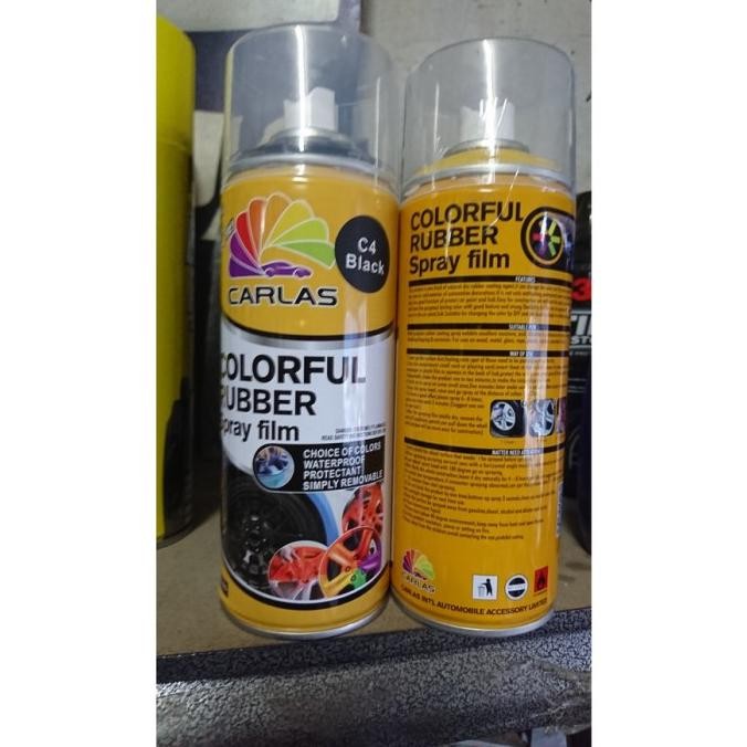 Carlas Rubber Paint Warna Hitam Cat Pylox Karet Anti Baret Luntur Promo