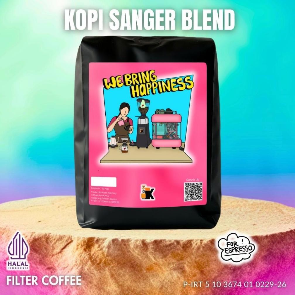 

Ready Kieta Roastery - Biji Kopi Sanger Blend 80% Robusta 500G-1Kg / Bubuk Roasted Coffee Bean Termurah