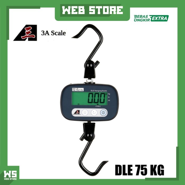 Dle Timbangan Gantung Digital Electronic Hanging Scale 75 Kg 3A Scale