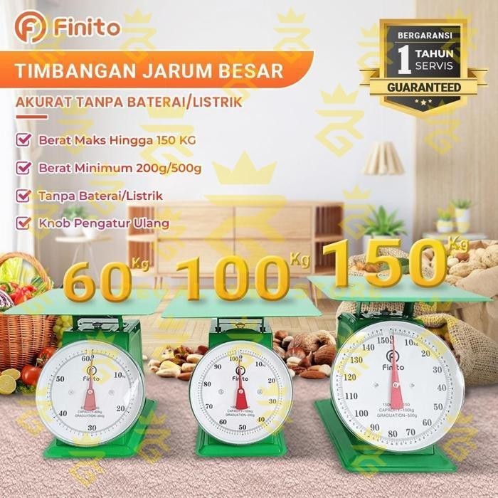 Termurah Timbangan Analog 60Kg 100Kg 150Kg Timbangan Duduk Meja Manual