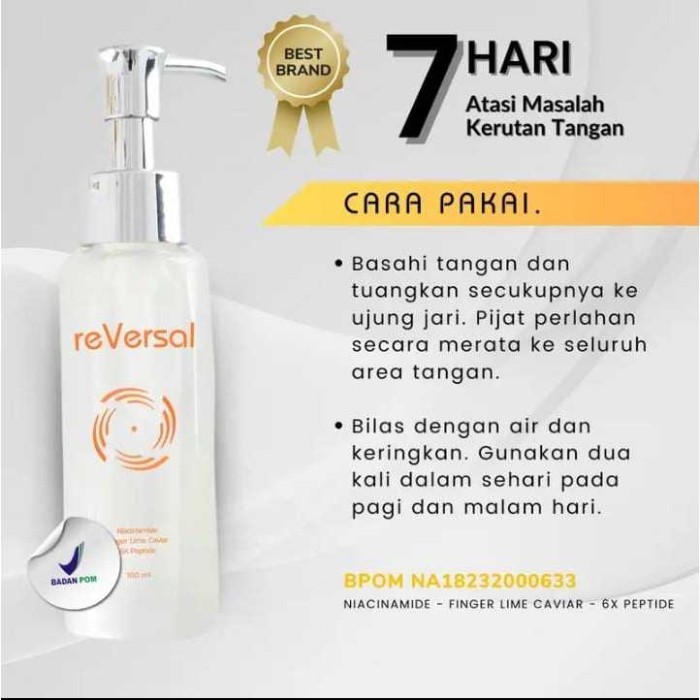 Hilm - Reversal Skin Wash Untuk Atasi Tangan Kasar, Kering Kusam & Kerutan