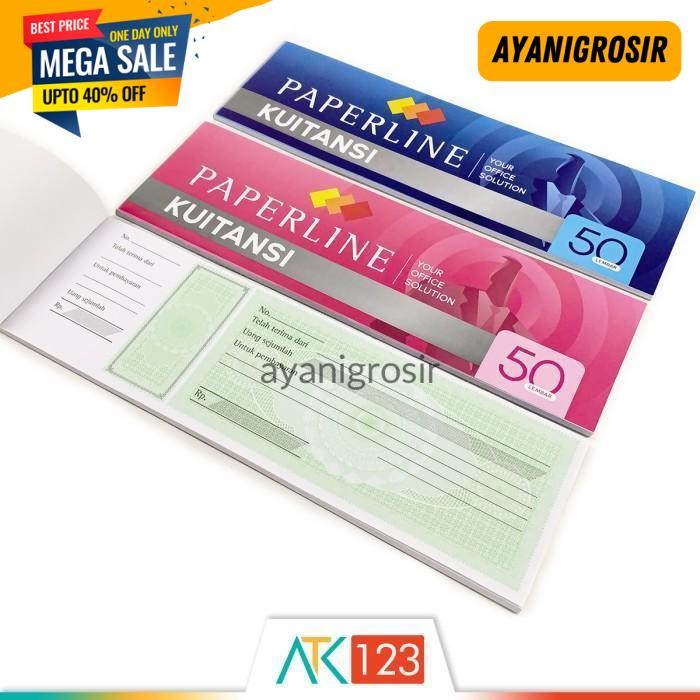 

TERLARIS KWITANSI / KUITANSI PAPERLINE BESAR (KT 50 B) ISI 50 LEMBAR BY AYANI GROSIR !!