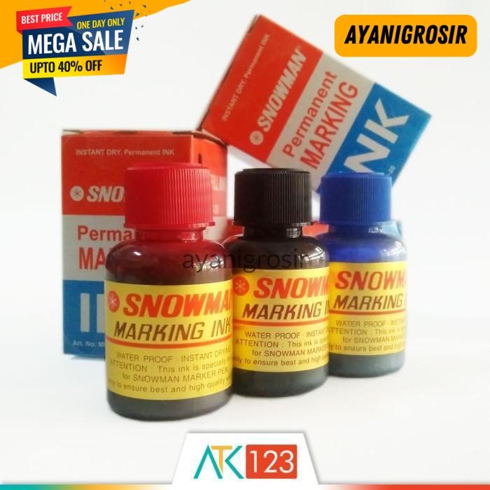 

PALING MURAH ISI / REFILL TINTA SPIDOL / PERMANENT MARKER SNOWMAN MIG-20 BY AYANI GROSIR !!