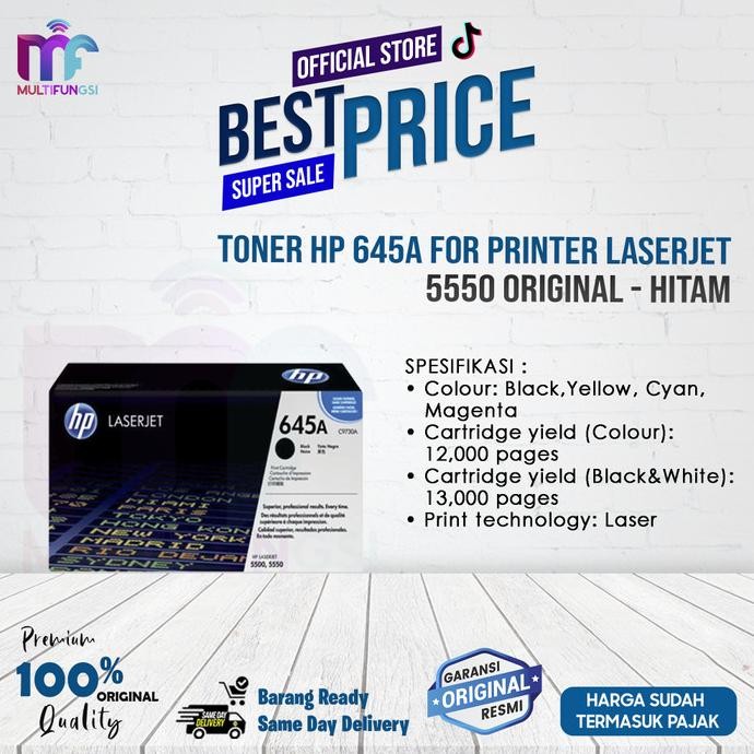 

Toner HP 645A For Printer LaserJet 5550 Original