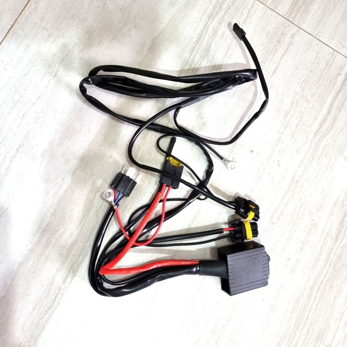 KABEL SET RELAY MOBIL LAMPU HID PROJIE PROJECTOR MEREK AES GARANSI