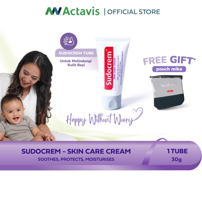 SUDOCREM SKIN CARE CREAM 30 GR - Krim Perawatan Kulit Bayi Untuk Ruam Pipi, Biang Keringat dan Gatal