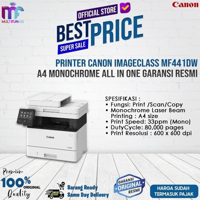 

Printer Canon ImageClass MF441dw A4 Monochrome All In One Garansi Resmi