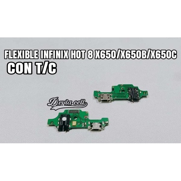 FLEXIBEL KONEKTOR CHARGER CON CAS TC INFINIX HOT 8 X650 FLEXIBLE MIC