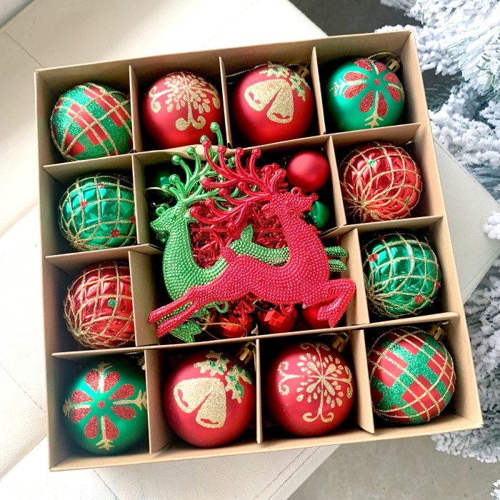 (Premium) Bola Natal 6CM Hiasan Natal Dekorasi Natal Bola Natal