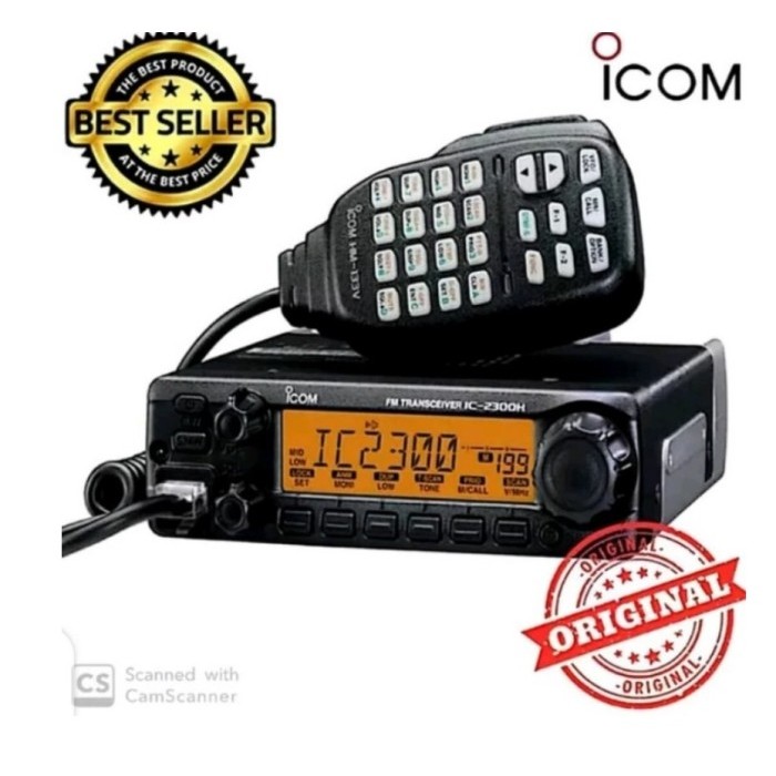 Rig mobile ht iCom IC - 2300 H IC2300 65Watt ICOM 2300H VHF RIG MOBIL WALKIE TALKIE ICOM 2300 H