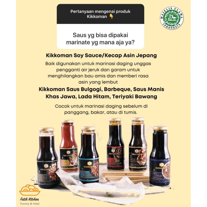 

Kikkoman Garlic Teriyaki Sauce Halal 5,7 Kg - Saus Teriyaki Bawang