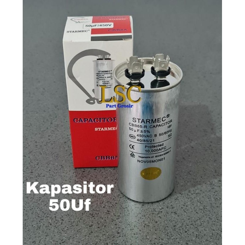 Kapasitor Ac 50 Uf Smc Micro Capasitor 50Uf Ac 450V Mikro Farad Premium