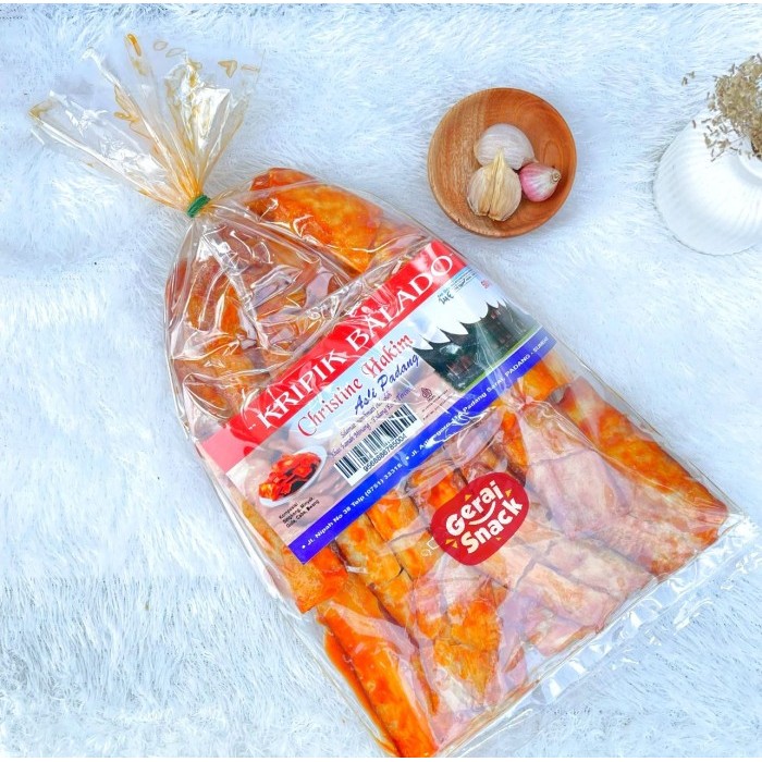 

Ready Gas!!! Keripik Balado Christine Hakim 500Gr Oleh Oleh Khas Padang