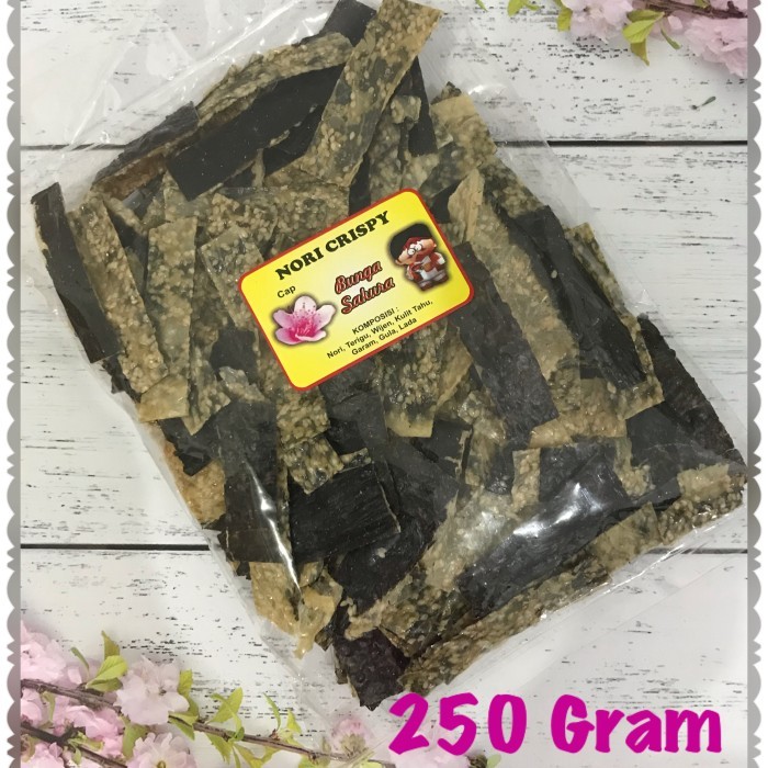 

Ready Gas!!! Rumput Laut Nory Crispy / Seaweed Snack /Ikan Asin Vegetarian Mentah