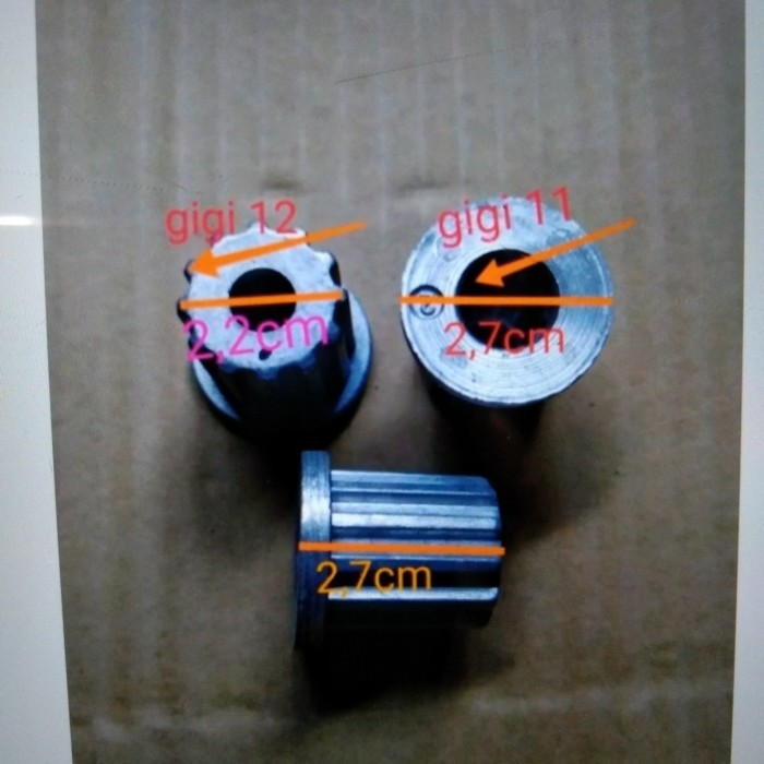 INTI PULSATOR MESIN CUCI GIGI DLM 11 GIGI LUAR 12