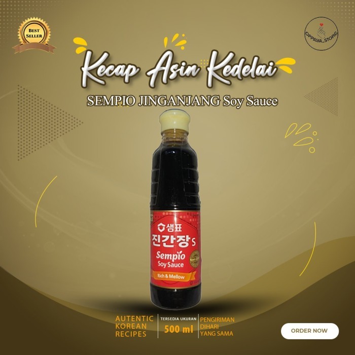 

Sempio Jinganjang Soy Sauce Jin S Kecap Asin Kedelai Korea 500Ml