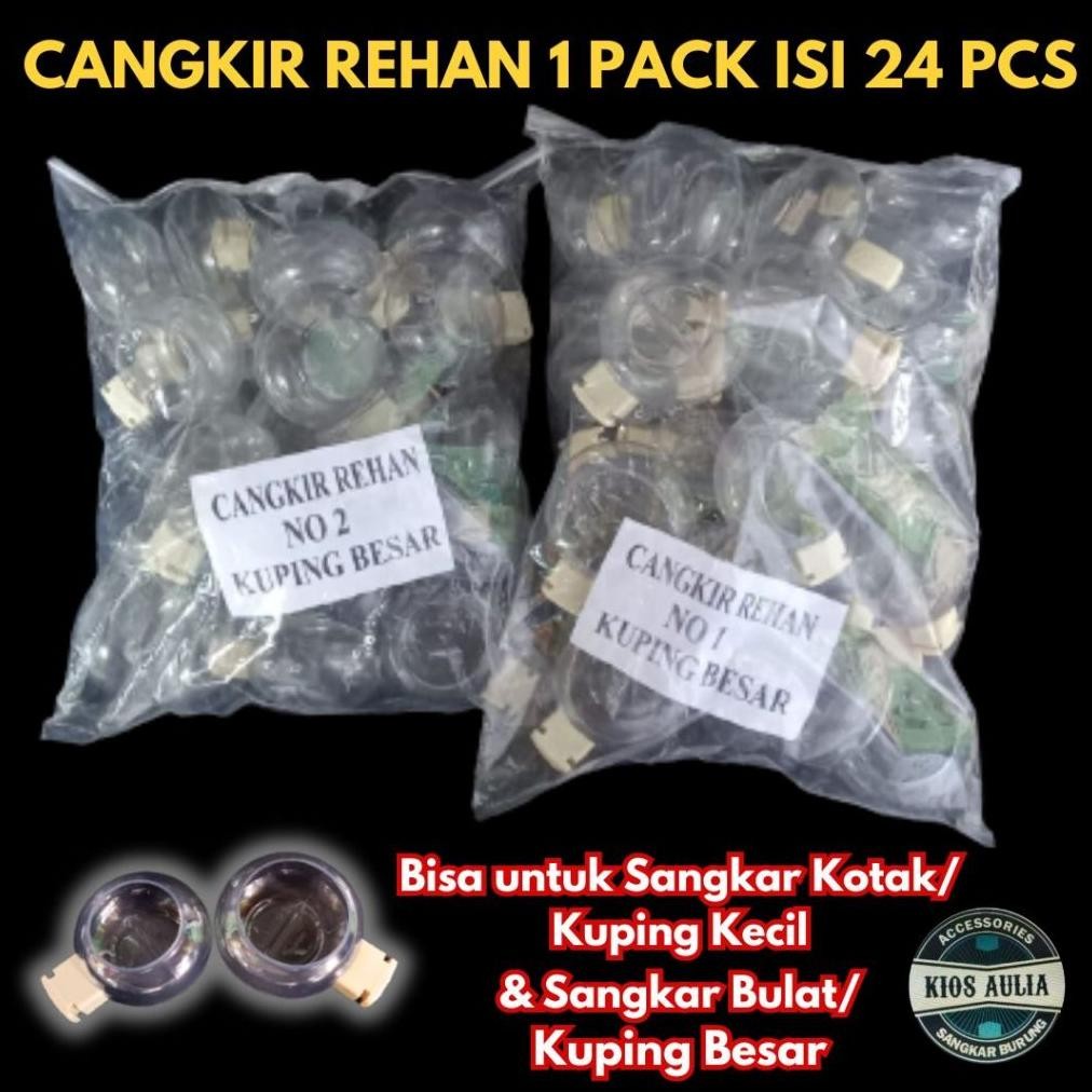 CEPUK CANGKIR RAIHAN CANGKIR REHAN NO 1 & 2 BURUNG | 1 PACK ISI 24 PCS