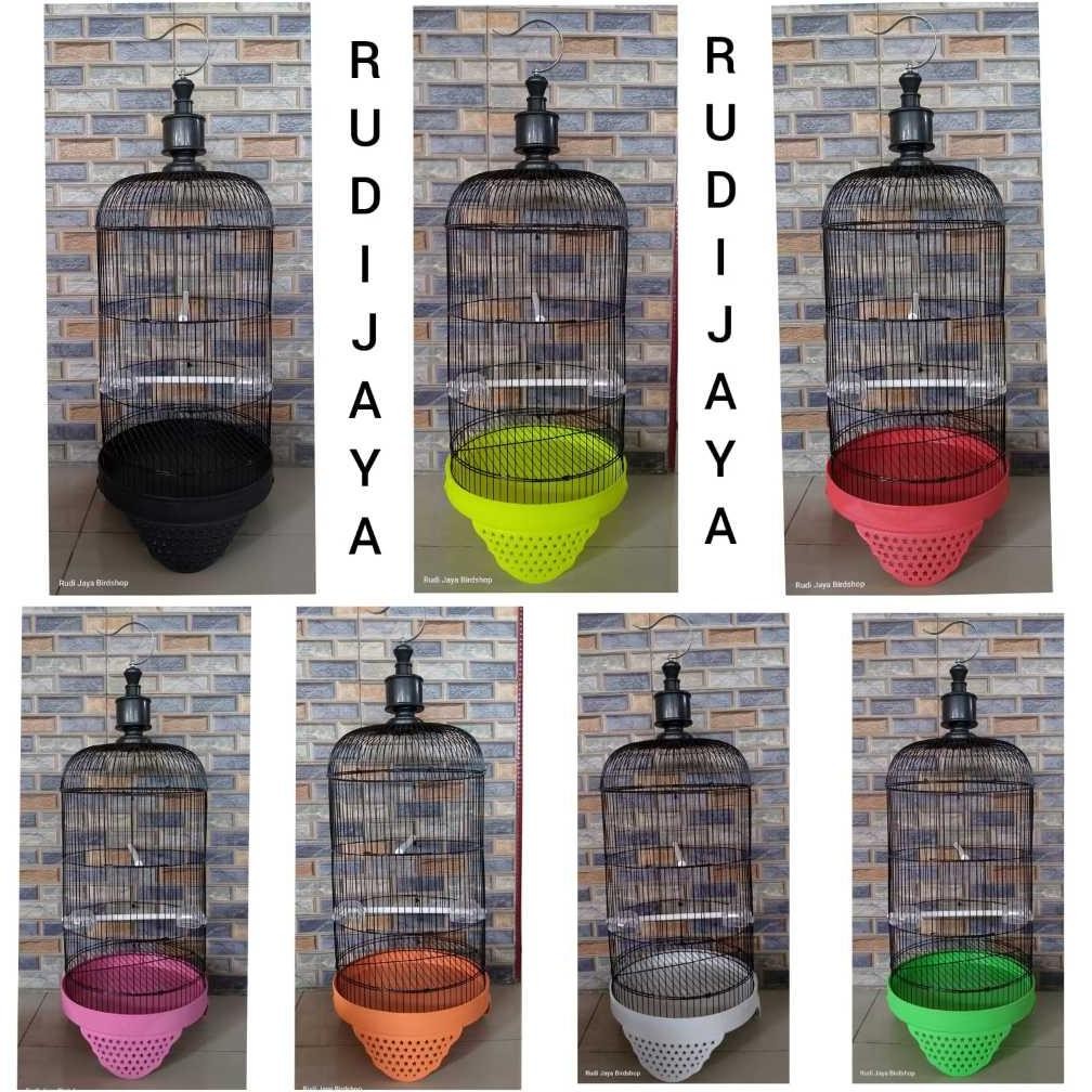 SANGKAR LOVEBIRD KAPSUL T3 KAKAN ATAP LENGKUNG TEBOK MOTIF BINTANG WARNA KANDANG BURUNG TRUCUK KONIN