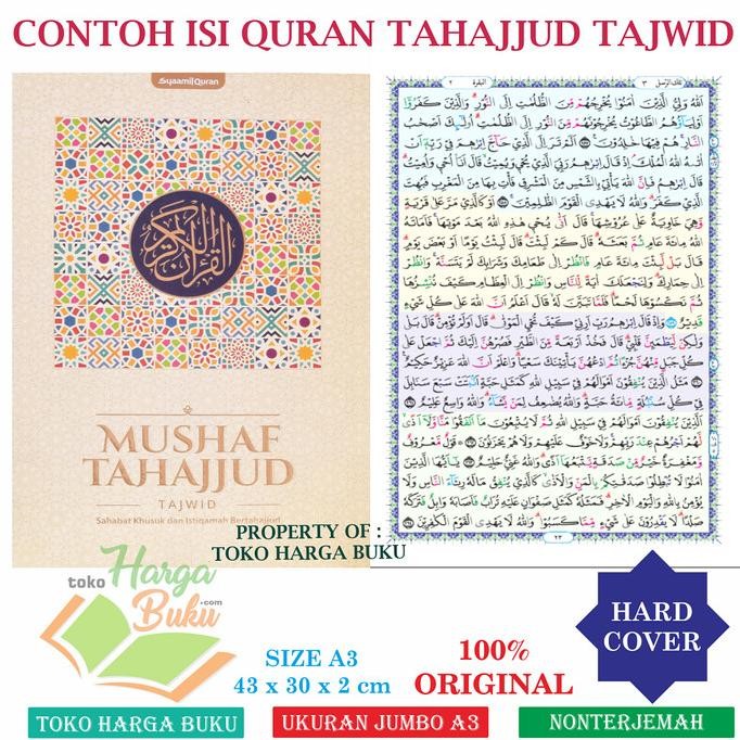 

Mushaf Tahajjud UKURAN JUMBO A3 HC Al Quran Kabir Besar untuk Tahajud