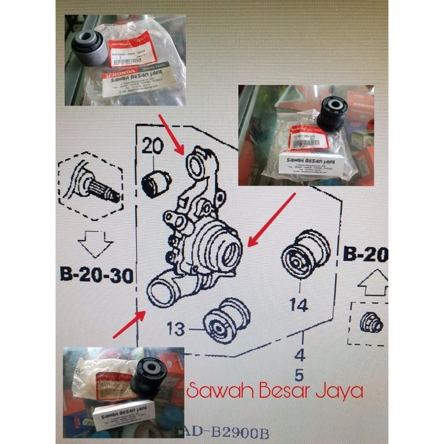 Bushing Upper Lower Arm Sayap Karet Knuckle Roda Belakang Crv Gen 2 Original Orisinil Honda 2002 200