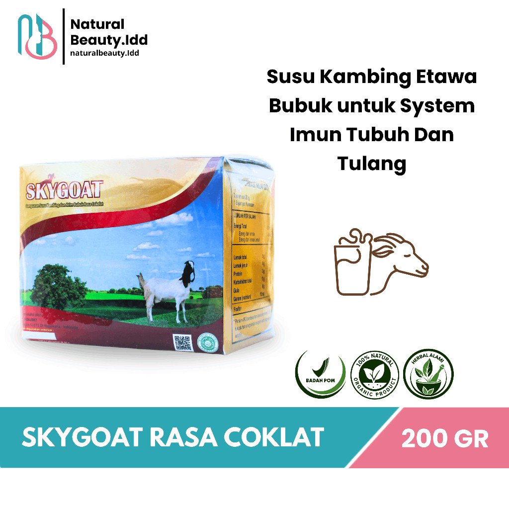

Skygoat Coklat – Susu Kambing Etawa Bubuk – Meningkatkan System Imun Tubuh Dan Kekuatan Tulang