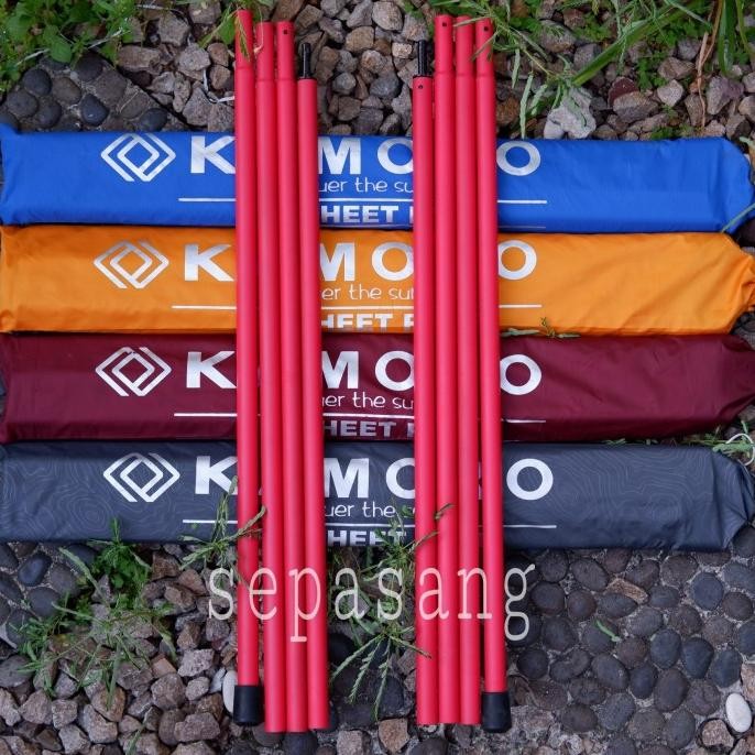 Kamoro Tiang Flysheet 200X200 Cm - Tent Set Frame Sepasang