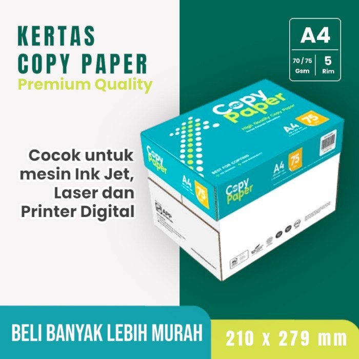 

NEW Kertas HVS A4 75 Gsm COPY PAPER Dus