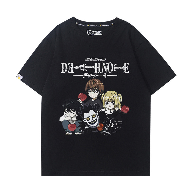 Death Notebook L Ye Shenyue periferal anime Kaus All-match baru musim panas pria dan Wanita lengan p