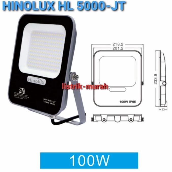 Hinolux HL5000-JT Lampu Sorot LED SMD 100w 100 Watt IP66 SNI Outdoor