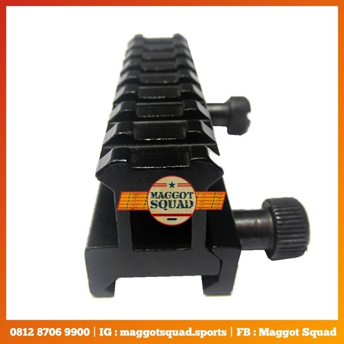 MOUNTING PIKATINI PENINGGI RAIL 22 TO 22 AIRSOFT PCP