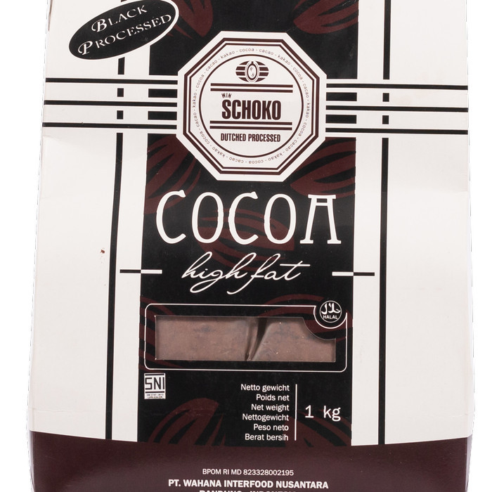 

Cuci Gudang Cocoa Powder Black Process 1Kg Hi Fat Schoko / Cokelat Bubuk
