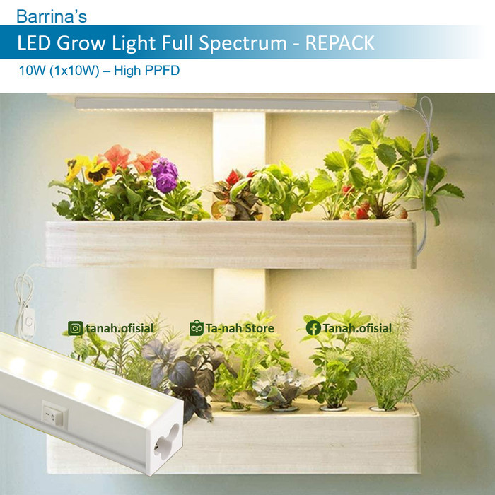 Grow Light Full Spectrum LED Barrina T5 60cm 1x10W 120 2900K -REPACK