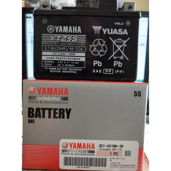 (Pnp) Aki Kering Yuasa Ytz5S Mio J, Vixion, Byson, Mio M3, Xeon, Fino, Gt125