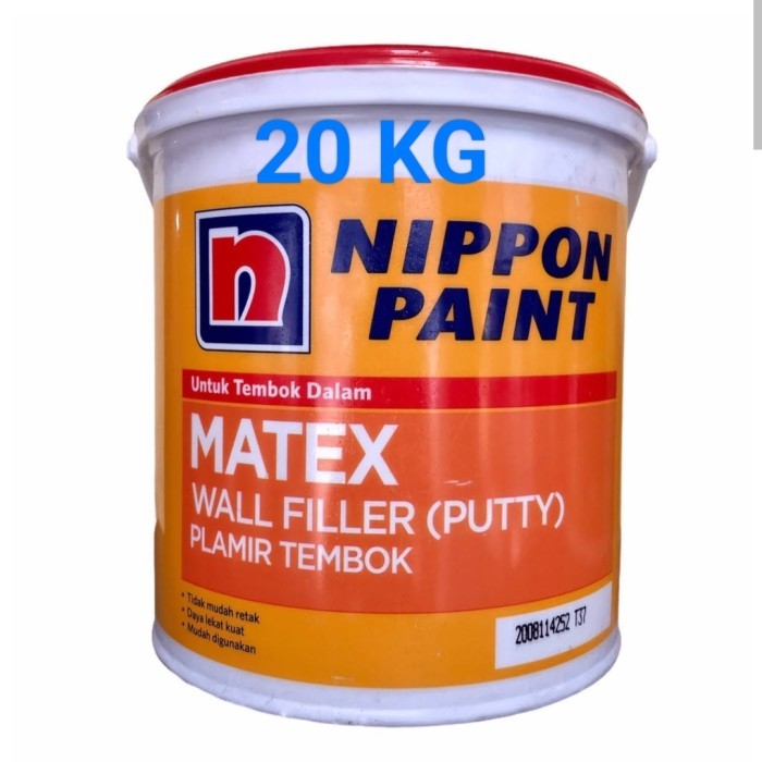 Nippon paint matex wall filler putty,plamir tembok 20kg,plamir matex