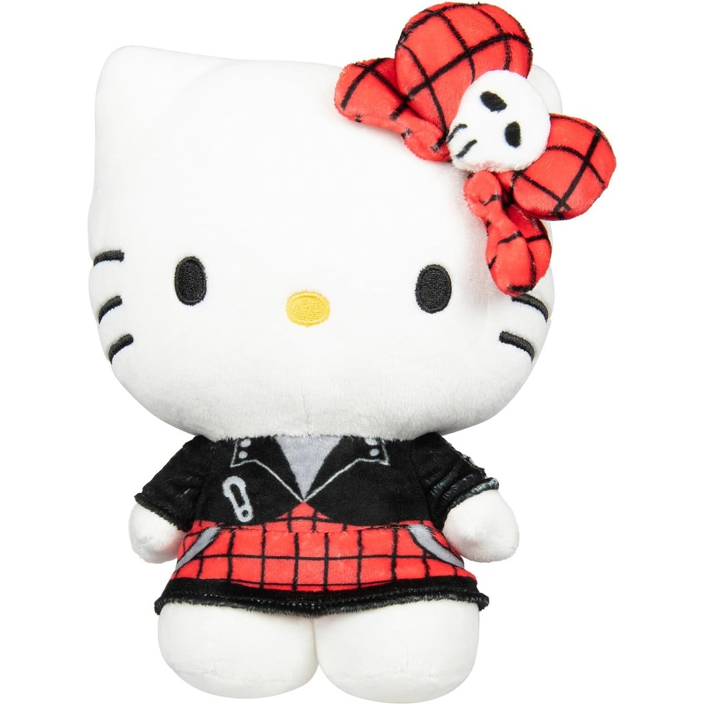 

Hello Kitty and Friends Series 2, Hello Kitty Red Punks Plush - Officially Licensed Sanrio Product from Jazwares - Ages 6+