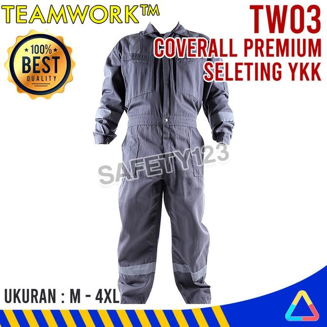 TW03 TeamWork Coverall Premium Super Big Size Wearpack Kerja Safety