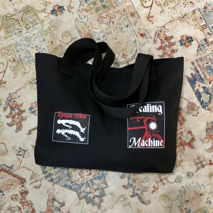 Cardito - Totebag Kanvas Healing Machine Kepinganwaktu