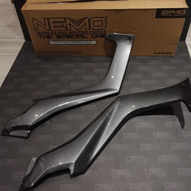 Deltabox Tutup Body Samping Nmax Nemo Carbon
