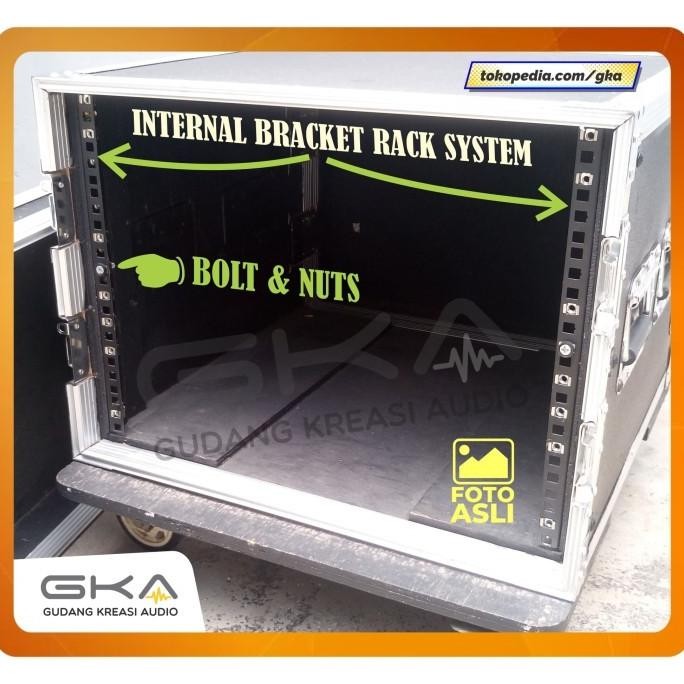 _ Rack Audio 8U List Hardcase Box Hardcase Rak Sound System Bracket ZER