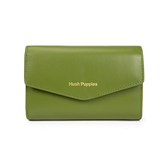 Hush Puppies Dompet Wanita Amber Tri Fold Wallet Green