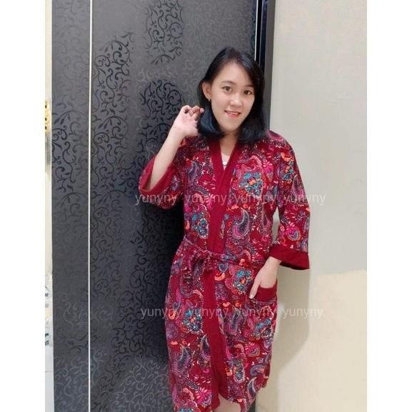 Kimono Handuk Mandi Wanita Dewasa Motif Batik KAR