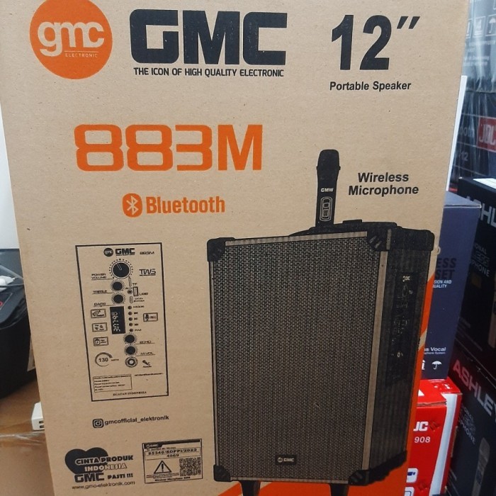 SPEAKER AKTIF BLUETOOTH GMC 883 M 12"