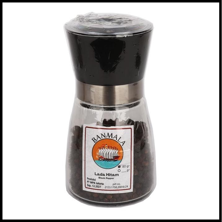

Lada Hitam Dengan Gilingan Black Pepper With Mill 80G Banmala Spices