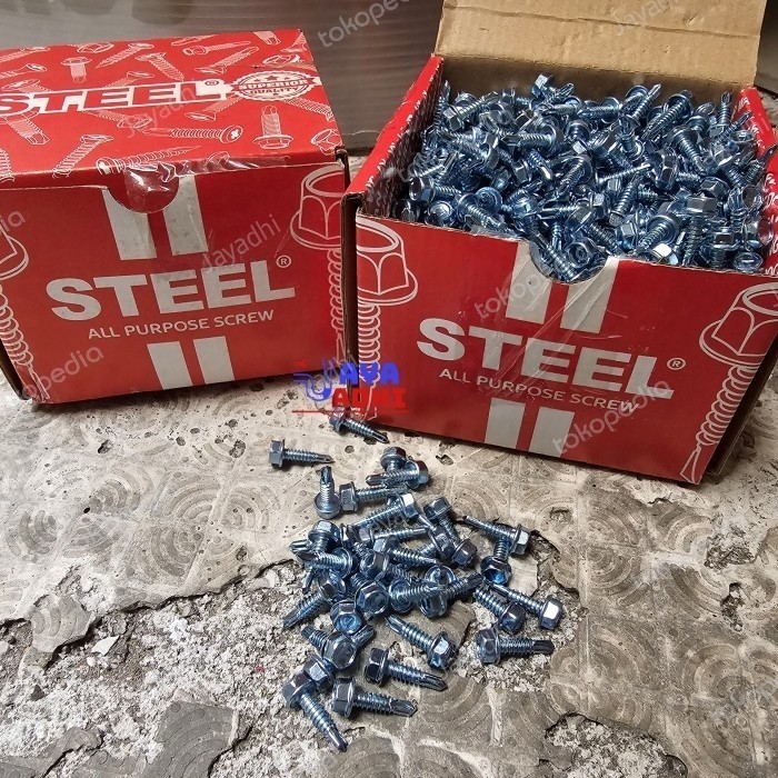 TERBARU - Driling SDS Skrup Baja Ringan 10x19 Sekrup STEEL (ex. PATTA) per dus